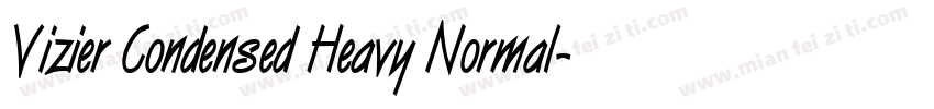 Vizier Condensed Heavy Normal字体转换